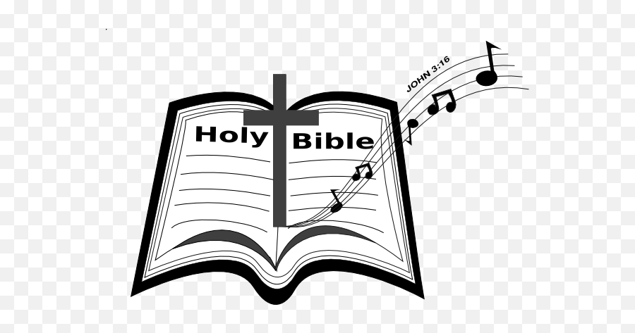 How To Set Use Music Bible Clipart - Musical Notes And Bible Png,Bible Clipart Png