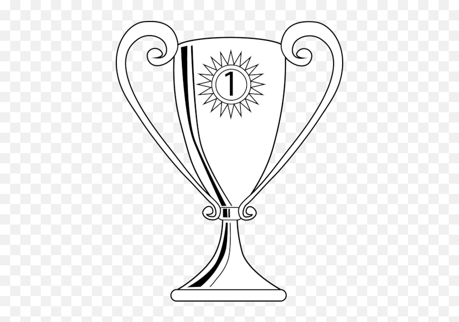 Winning Trophy Coloring Page Free Clip Art Image 13175 - Coloring Pages Trophy Png,Trophy Clipart Png