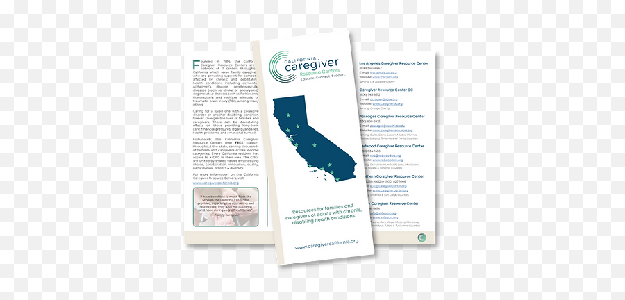 Ca Caregiver Resource Centers Scrc - Horizontal Png,Brochure Icon Png