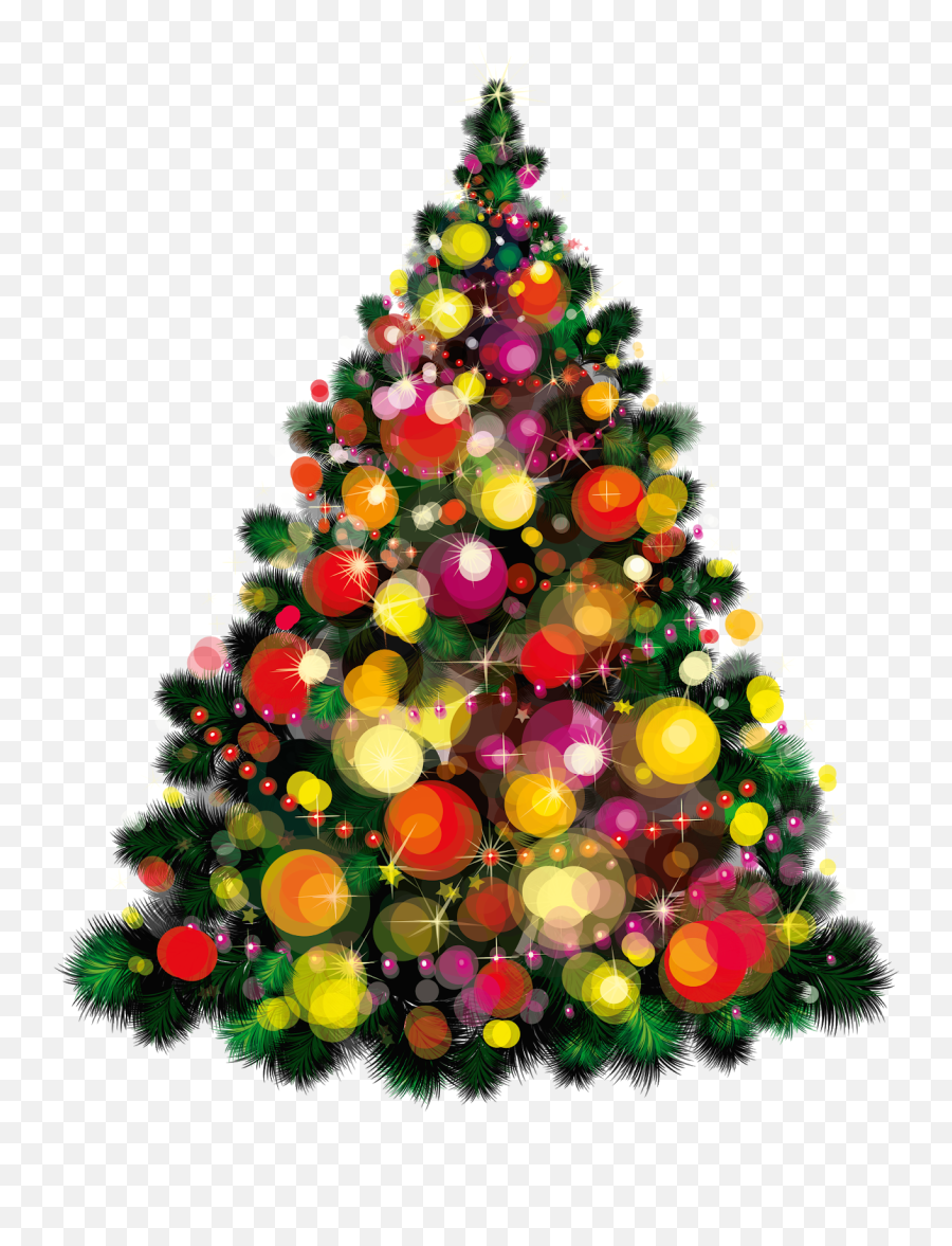 Download Christmas Tree Vector - Christmas Tree Most Beautiful Png,Christmas Tree Vector Png