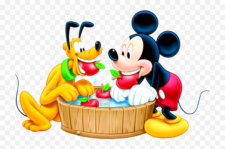 Mickey Mouse Png Images Hd - Mickey Mouse With Apple,Mouse Transparent