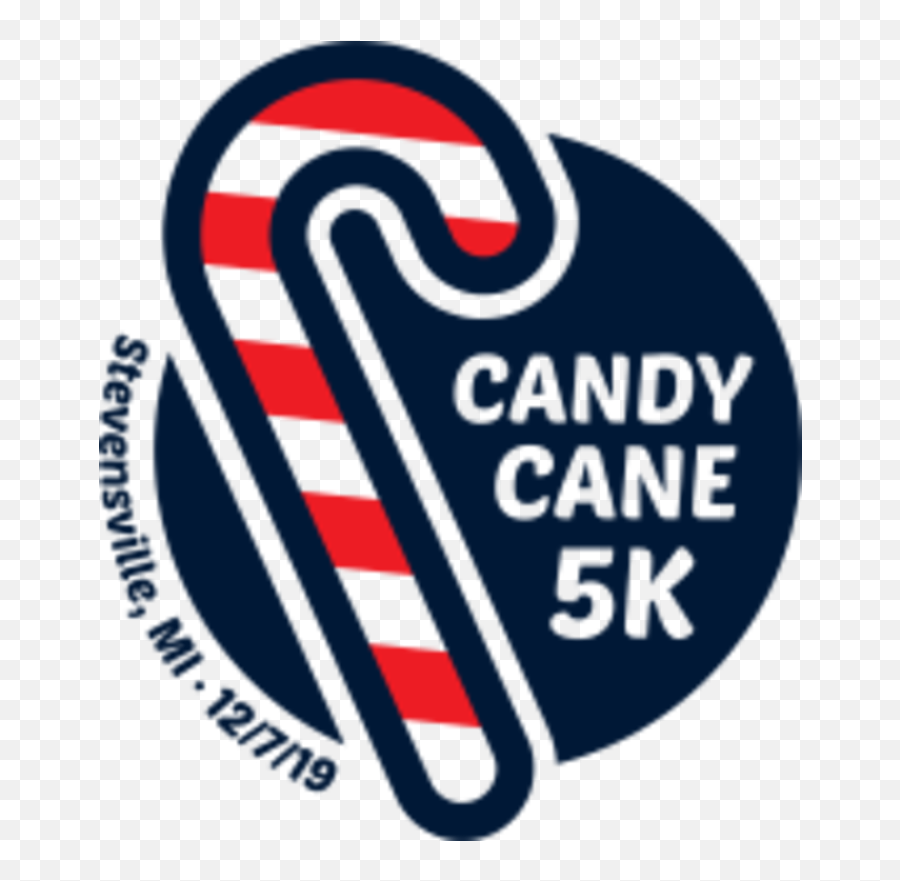 Candy Cane 5k Run - Stevensville Mi 5k Running Sign Png,Candy Cane Png