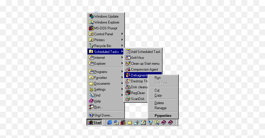 Windows 98 Customising Explorer - Windows 95 Start Menu Png,Windows 98 Logo Png