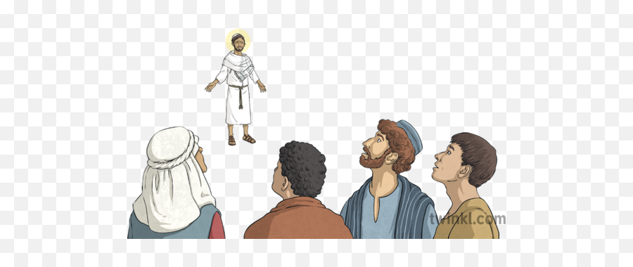 Jesus Ascending To Heaven No Background Religion - Cartoon Png,Jesus Transparent Background