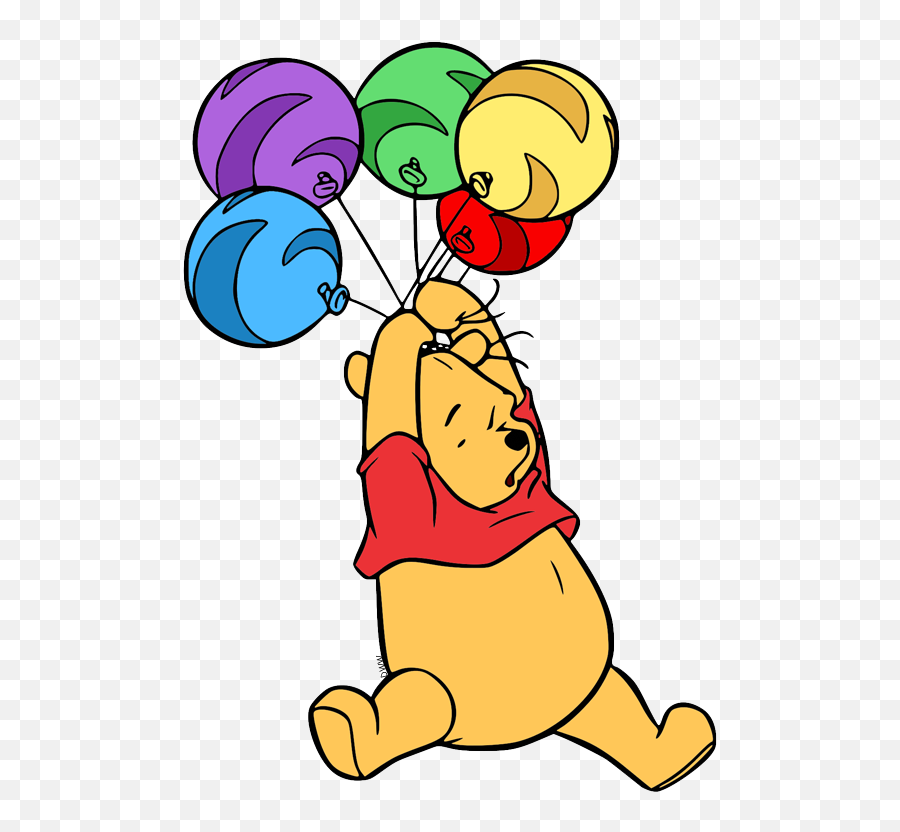 Library Of Yellow Balloon Disney Image Free Download Png - Balloon Winnie The Pooh Clipart,Yellow Balloon Png