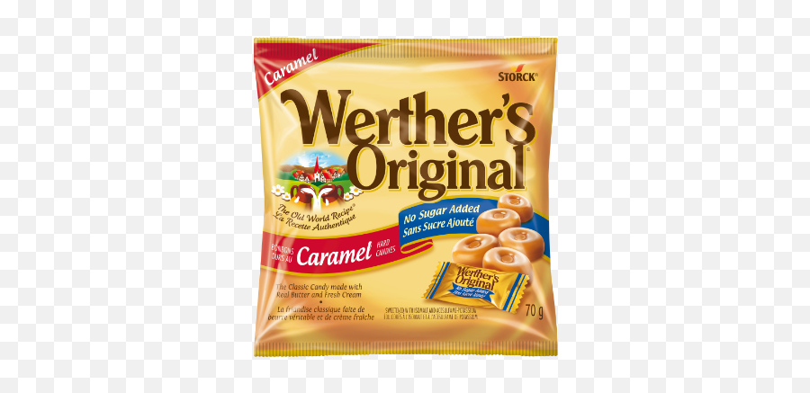 Wertheru0027s Original No Sugar Added Caramels - Sugar Free Hard Candy Png,Sugar Transparent Background