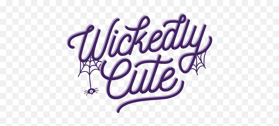 Wickedly Cute Halloween Lettering - Transparent Png U0026 Svg Calligraphy,Cute Halloween Png