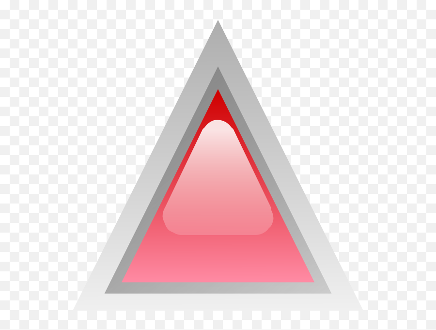 Red Led Triangle Vector Image Free Svg - Triangular Png,Triangle Vector Png