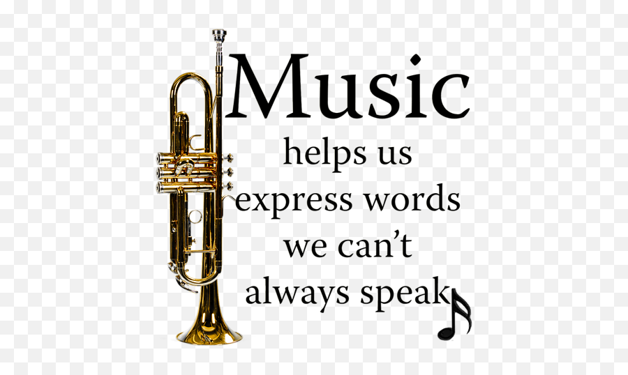 Trumpet Music Expresses Words Greeting Card - Fashion Png,Trumpet Transparent
