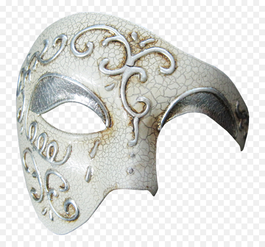 Vintage Series Phantom Of The Opera Half Face Masquerade Mask - Half Face Mask Masquerade Png,Masquerade Mask Png