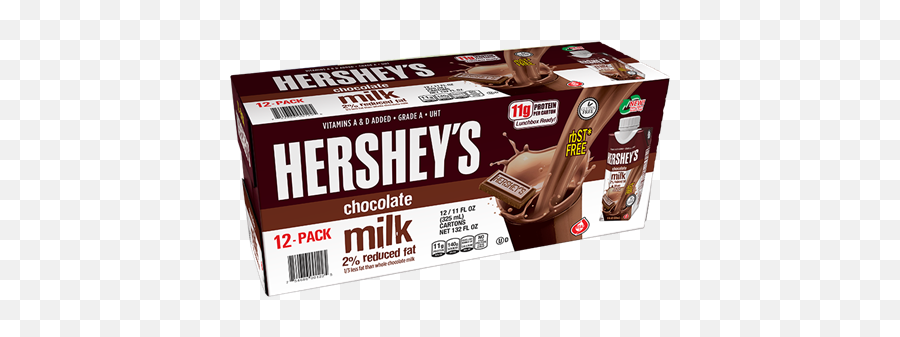 Hersheyu0027s 11oz 2 Chocolate Milk Case Of 12 - Hershey Protein Chocolate Milk Png,Chocolate Milk Png