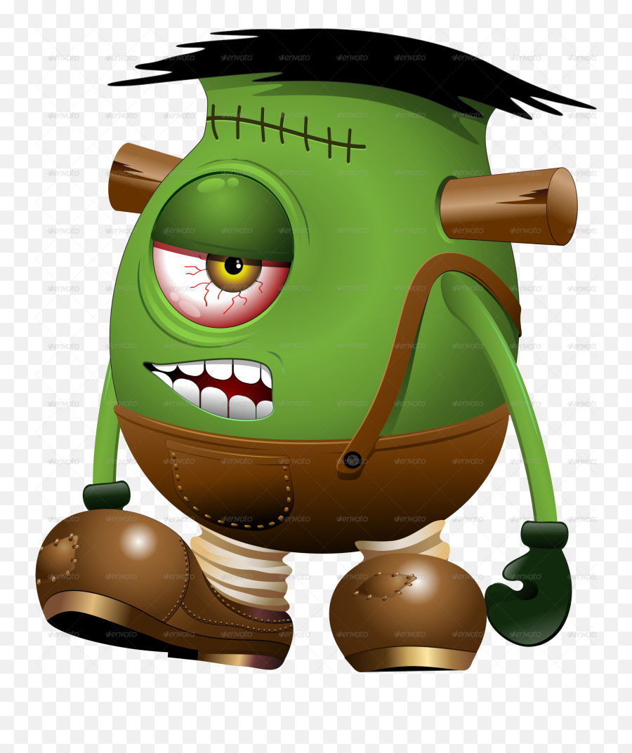 Frankenstein Vector - Frankenstein Monster Cartoon Png,Frankenstein Png