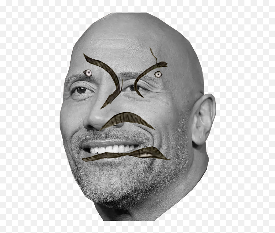 Dwane The Angelo Rock Johnson Shitpostcrusaders - Dwayne Johnson Haircut Png,Dwayne Johnson Png