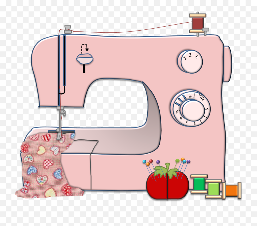Download Clipart Sewing Machine - Cute Sewing Machine Clipart Png,Sewing Machine Png