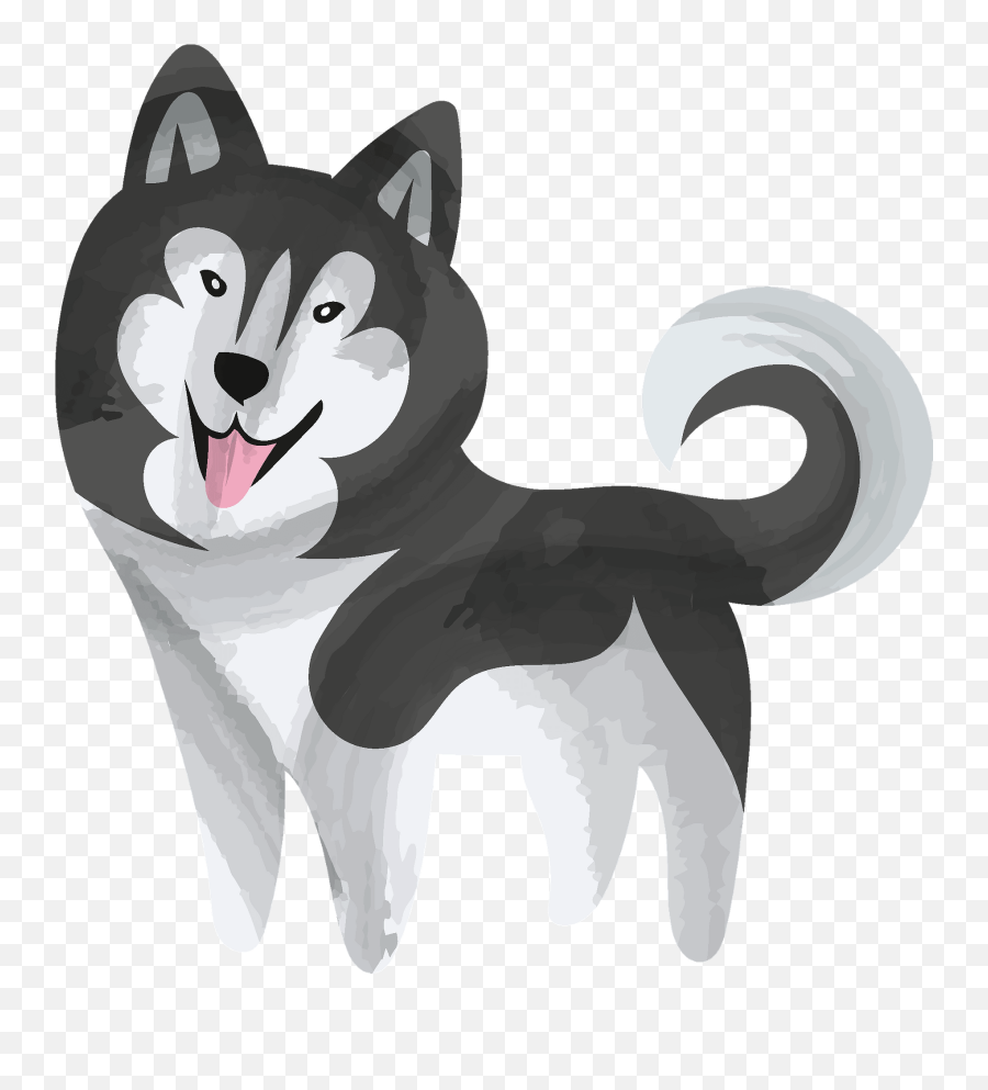 Clipart - Transparent Husky Clipart Free Png,Husky Transparent