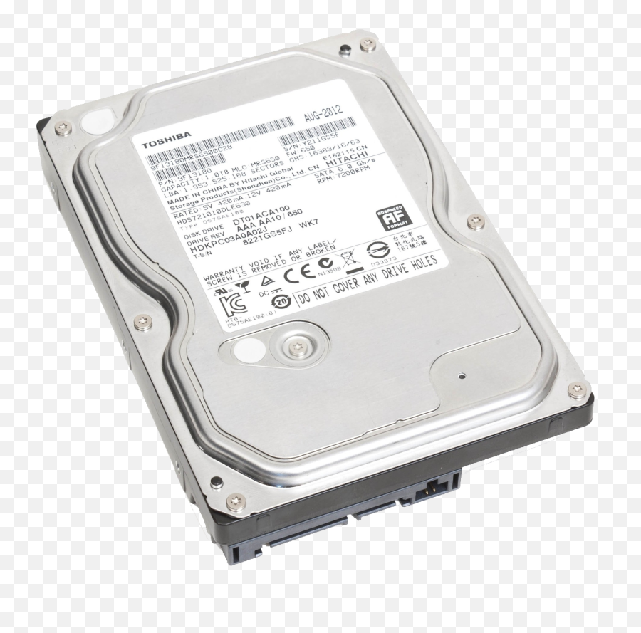 Hard Disc Png Image - Toshiba 1tb Dt01aca100,Hard Drive Png