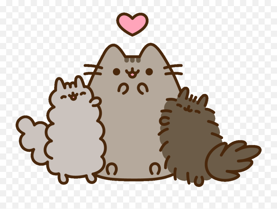 Family Love Sticker By Pusheen Clipart - Pusheen Cat And Friends Png,Pusheen Transparent
