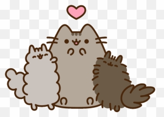 Family Love Sticker By Pusheen Clipart - Cat And Friends png