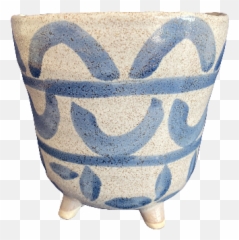 Ios Planter Navy U0026 Beige - Club Chair Png,Planter Png