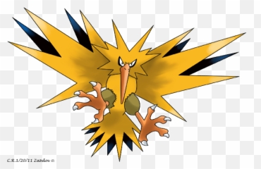The Three Winged Mirages Along - Shiny Zapdos Transparent Png,Zapdos Png