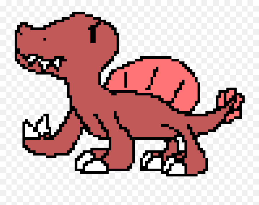 Download Spinosaurus In Pixel Art Hd Png - Uokplrs Animal Figure,Spinosaurus Png