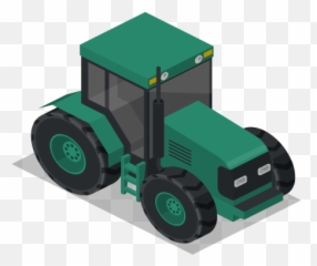 Front Vehicle Tractor Farm Rural Icon - Isometric Tractor png