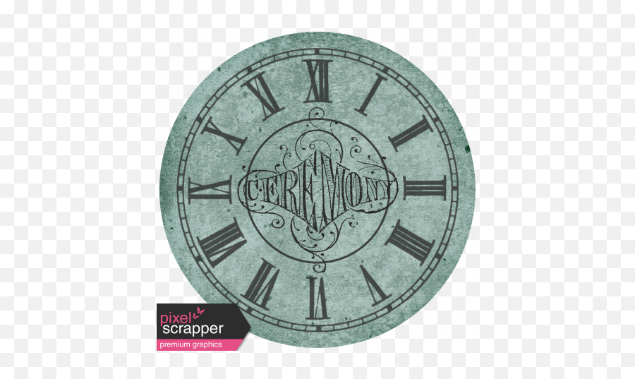 Country Wedding - Ceremony Clock Face Graphic By Sheila Reid Clock Face Png,Clock Face Png