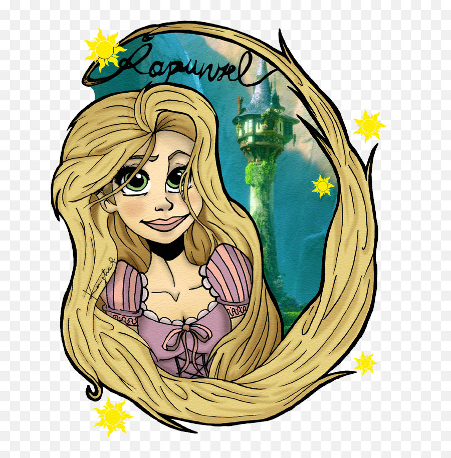 Download Rapunzel Summer Fanart - Tangled Png Image With No Fictional Character,Tangled Png