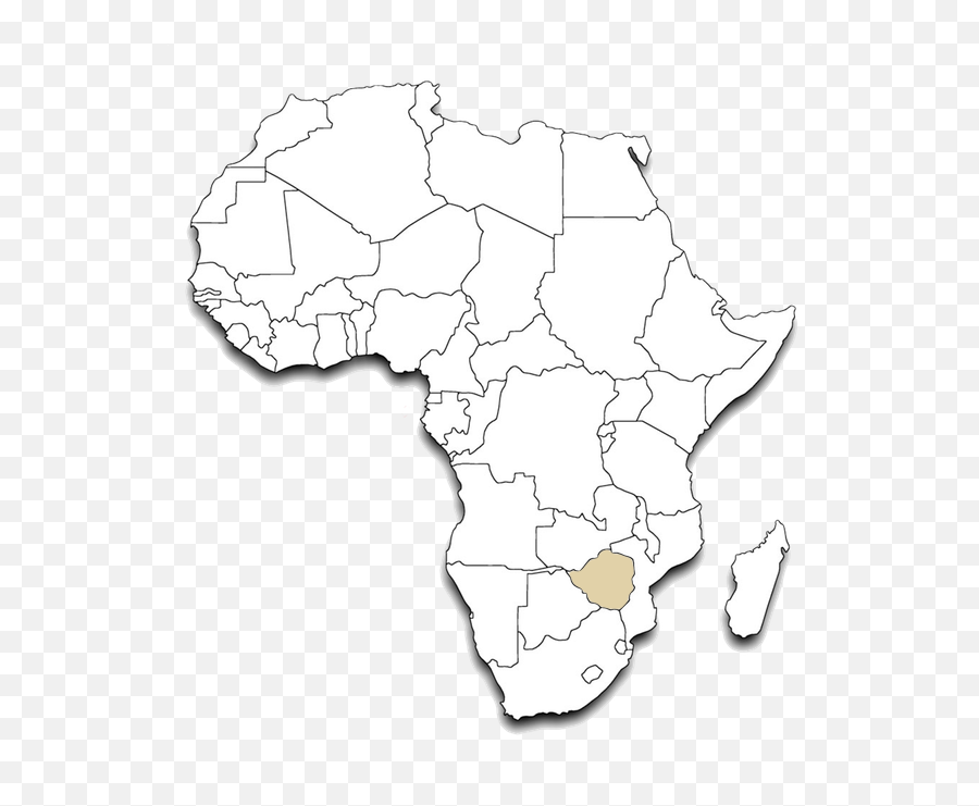 Download Hd Africa Outline Map Zimbabwe - Png Transparent African Map Transparent Png,African Png
