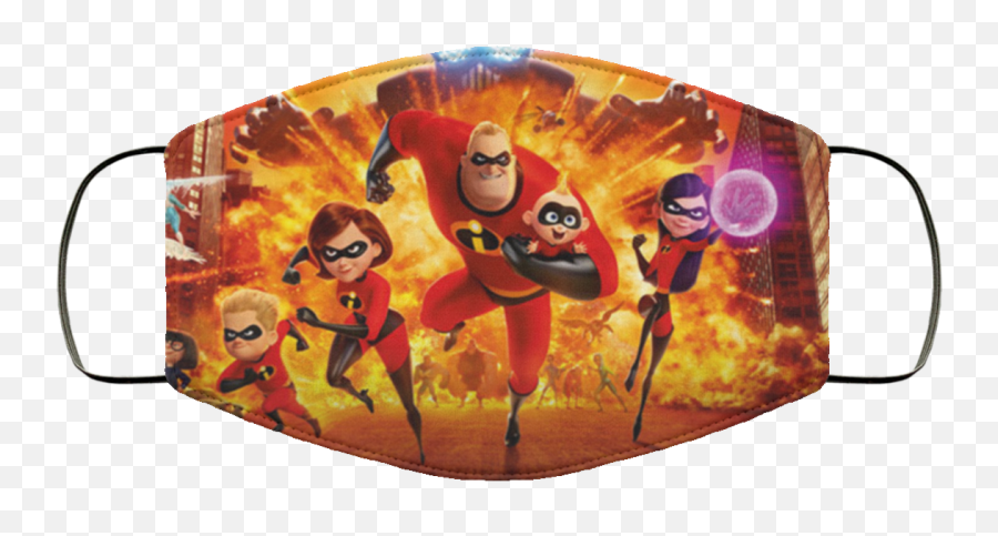 Incredibles Face Mask Washable Reusable - Incredibles 2 Png,Incredibles Transparent