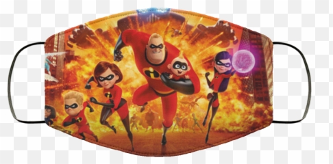 Incredibles Face Mask Washable Reusable - 2 png