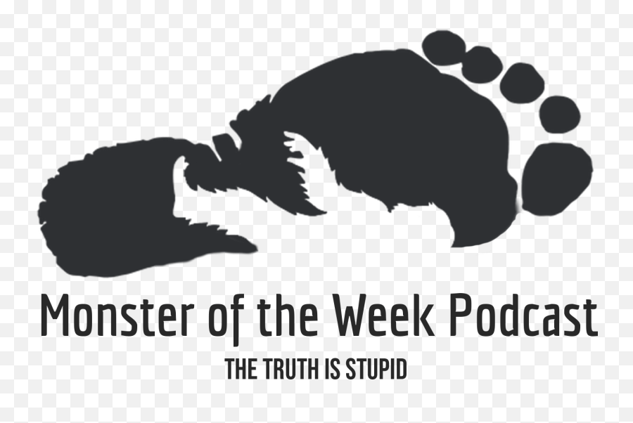 Logo For Monster Of The Week Podcast Love - Clip Art Library Logo Design Monster Black And White Png,Monster.com Logo
