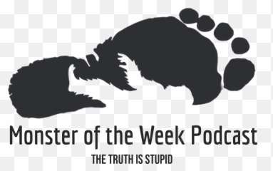 Logo For Monster Of The Week Podcast Love - Clip Art Library Logo Design Monster Black And White Png,Monster.com Logo