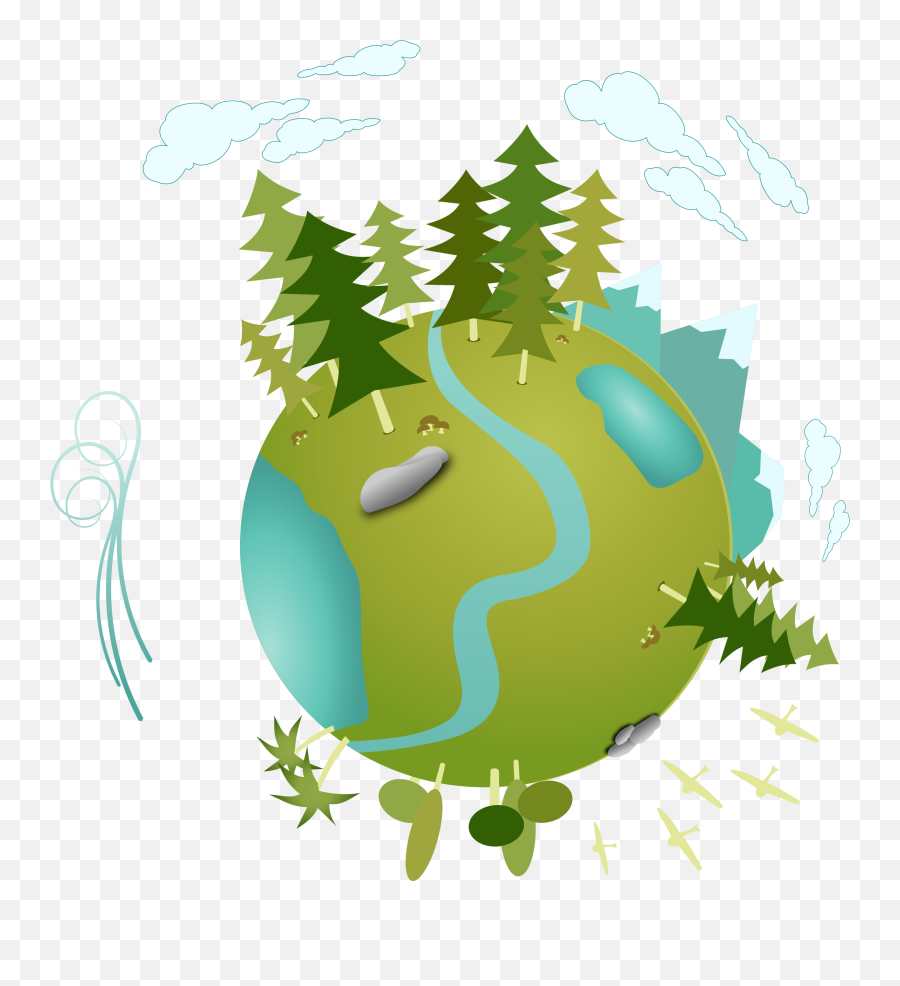 Download Green Planet Png - Transparent Png Png Images Ecology Clip Art,Planet Transparent