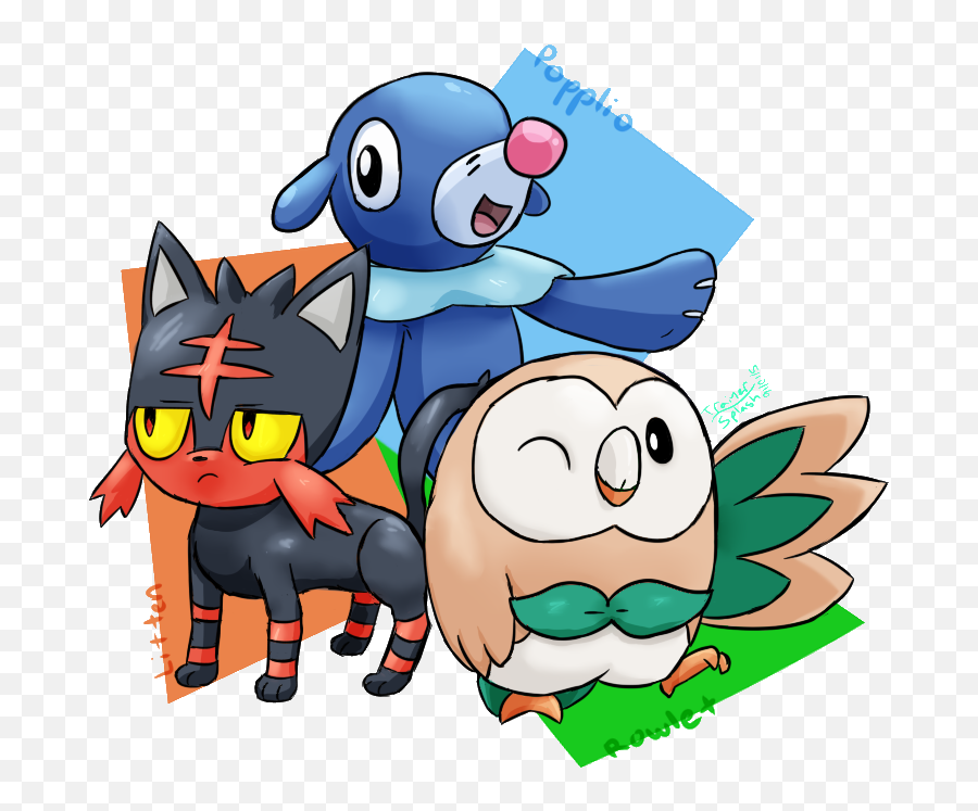 Deviant Art - Alolan Region Pokemon Starters Png,Litten Png