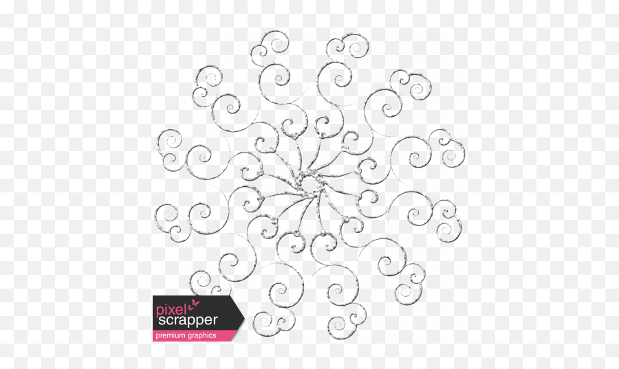 Touch Of Sparkle Christmas Snowflake - Line Art Png,Silver Snowflake Png