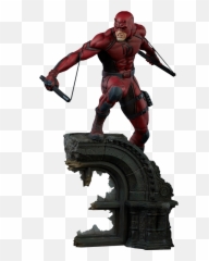 Marvel Daredevil Premium - Sideshow Daredevil Premium Png,Daredevil Transparent
