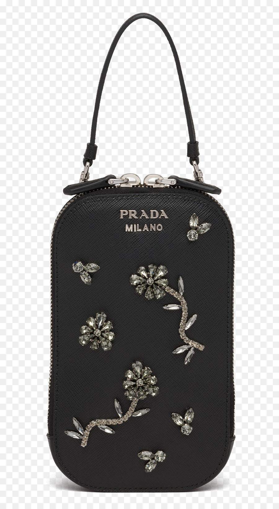 Saffiano Leather Mini - Bag With Appliqués Tote Bag Png,Bags Png