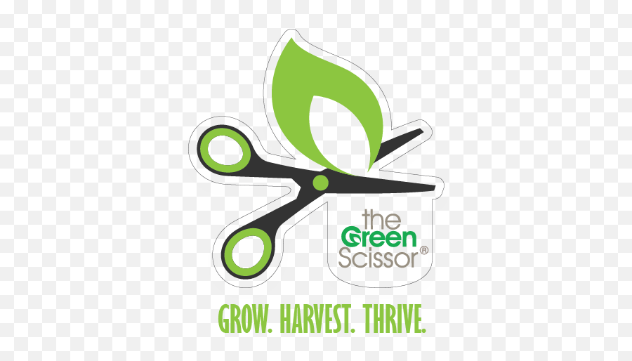 The Green Scissor Brand - Garden Tools And Accessories Graphic Design Png,Scissors Logo