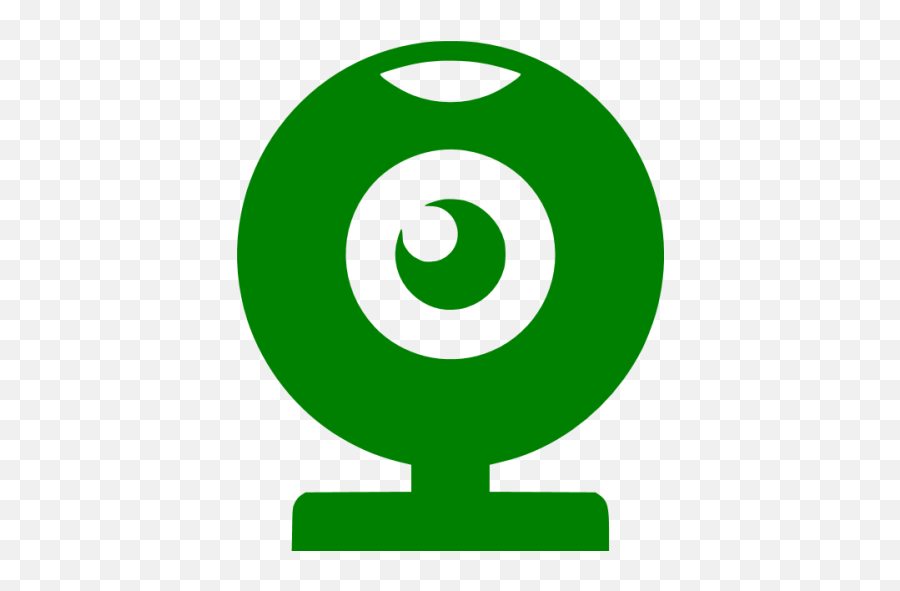 Green Webcam Icon - Free Webcam Icon Download Png,Webcam Icon