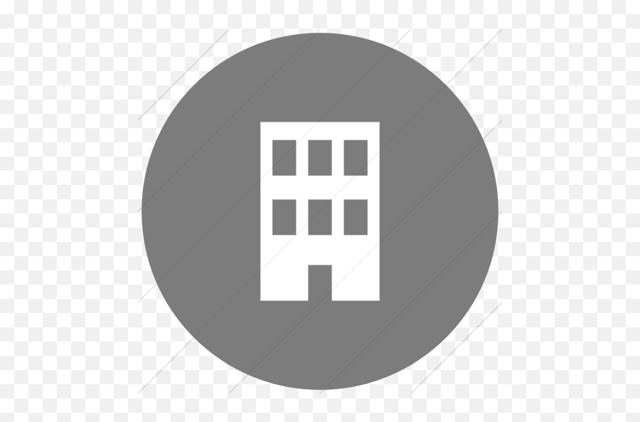 Flat Circle White - Dot Png,White Building Icon