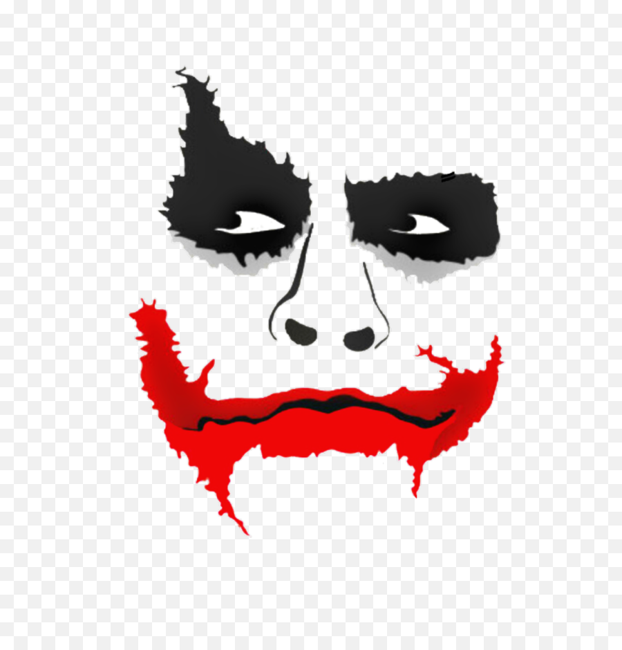 Joker Clipart Lips - Picsart Joker Face Png Transparent Png Joker Face For Editing,The Joker Png