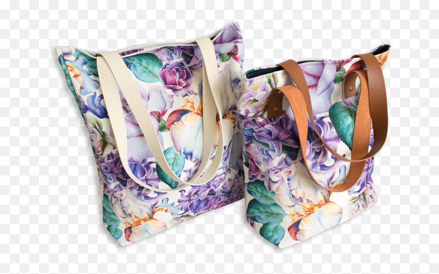 Custom Printed Tote Bags - Art Printed Canvas Bags Png,Icon Painted Purses