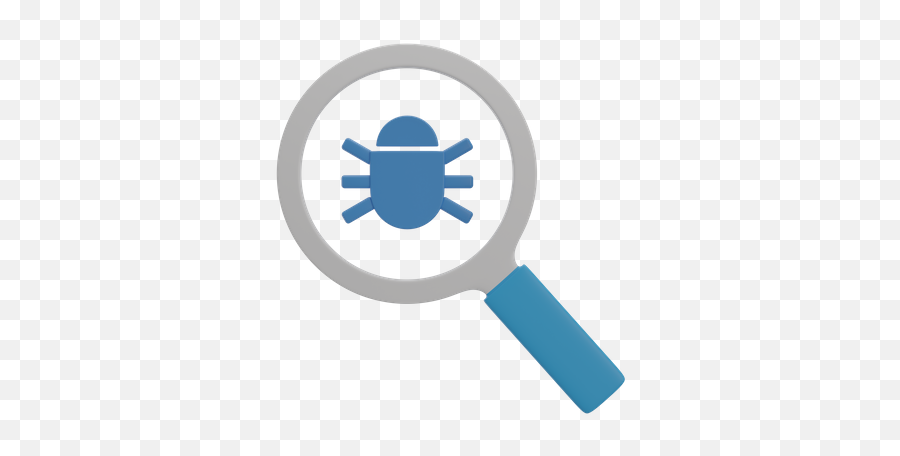 Search Bug Icon - Download In Flat Style Magnifier Png,Search Magnifying Glass Icon