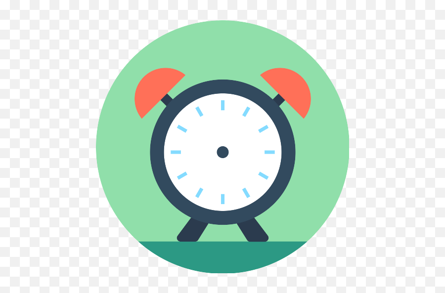 Alarm Clock Vector Svg Icon 22 - Png Repo Free Png Icons Office Room Vector,Flat Clock Icon