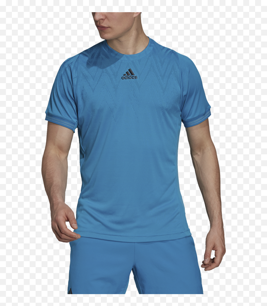 Adidas Menu0027s Freelift Primeblue Tee Sonic Aqua - Camisas Freelift Adidas Png,Sonic Rush Icon