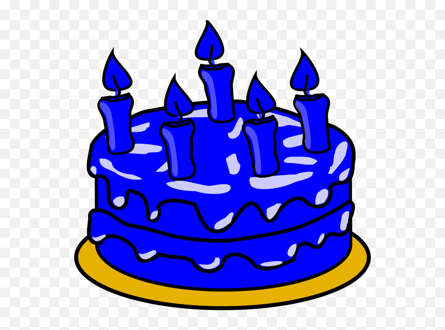 Blue Cake Clipart Png Transparent - Full Size Clipart Birthday Cake Clip Art,Cake Clipart Png