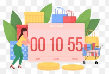 Premium Seasonal Sale Illustration Pack From E - commerce Countdown png