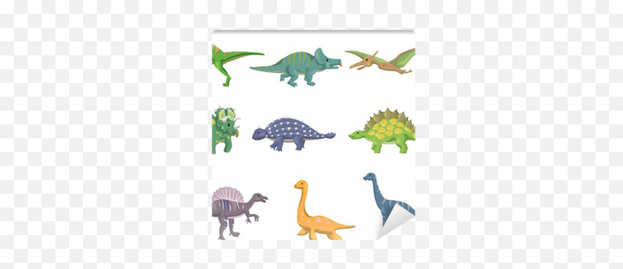 Wall Mural Cartoon Dinosaur Icon - Pixersus Png,Stegosaurus Icon