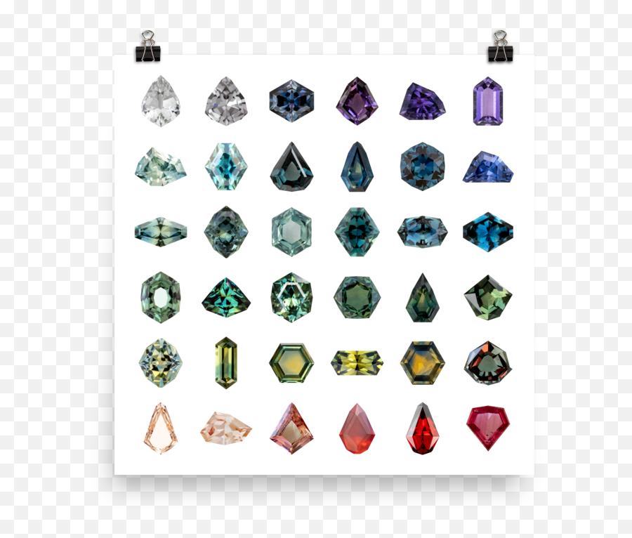 Shop Gemstone Poster Prints And Canvases U2014 Trebliganna Png Minecraft Icon 16x16